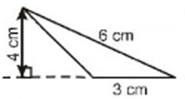 Diagram for question: Find the area of the triangle shown below: