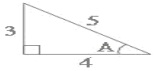 Diagram for question: Cos A =