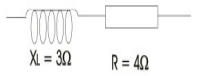 Diagram for question: In the circuit shown, impedance will be