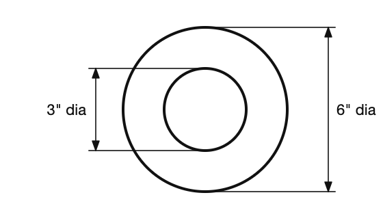 Diagram for question: Calculate the area of the shape shown: