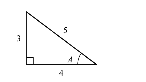 Diagram for question: Cos A =